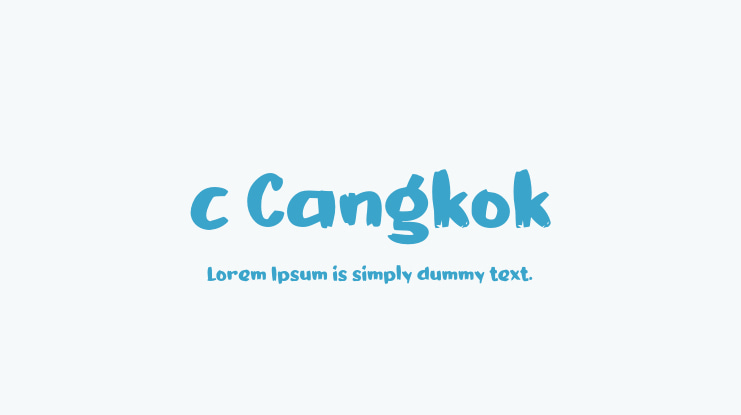 c Cangkok Font