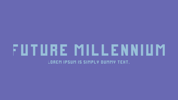 Future Millennium Font Family