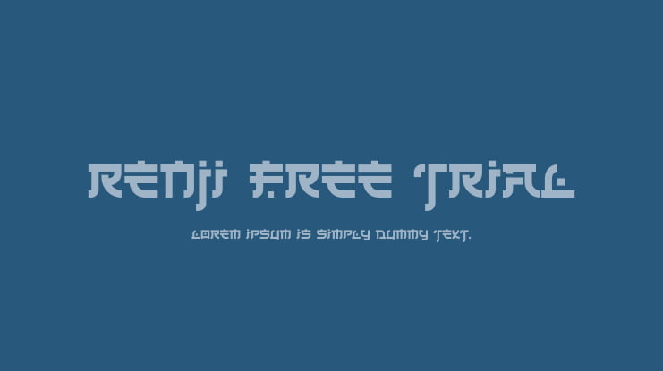 Renji Free Trial Font
