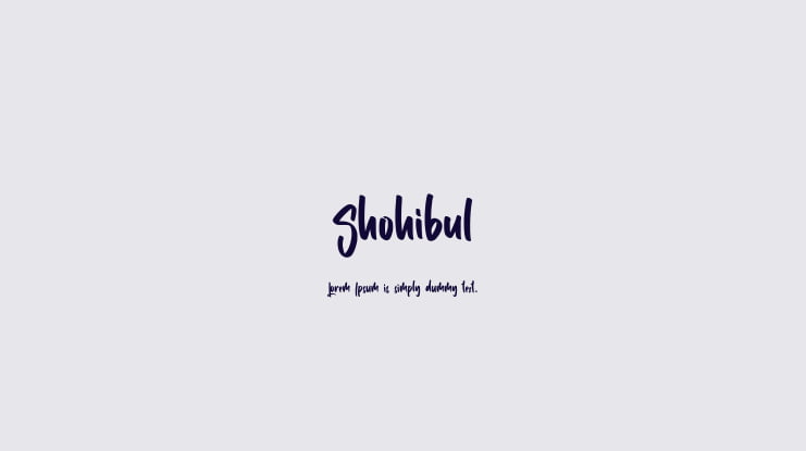 Shohibul Font