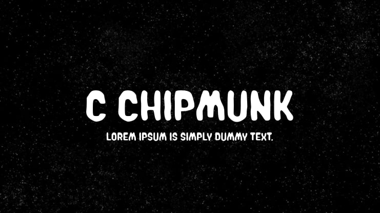 c Chipmunk Font
