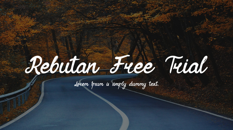 Rebutan Free Trial Font