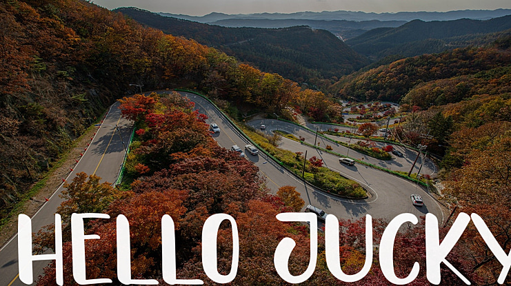 HELLO JUCKY Font
