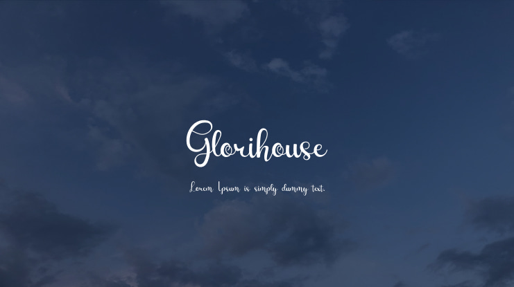 Glorihouse Font