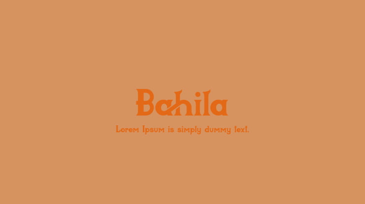 Bahila Font