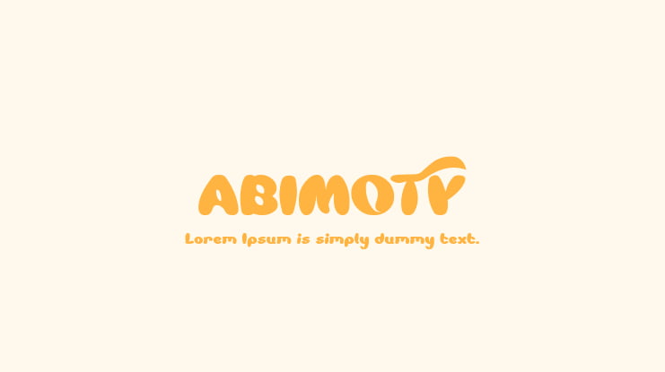 ABIMOTY Font