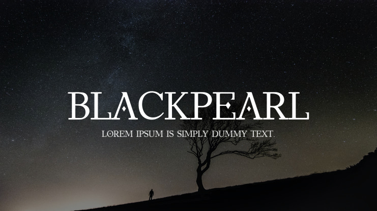 BlackPearl Font Family