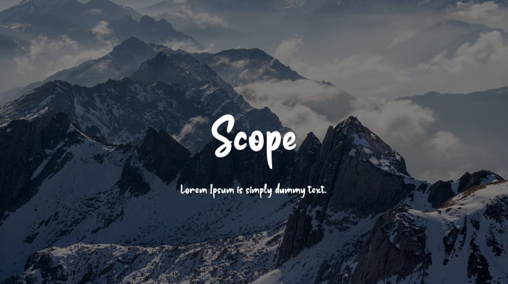 Scope Font