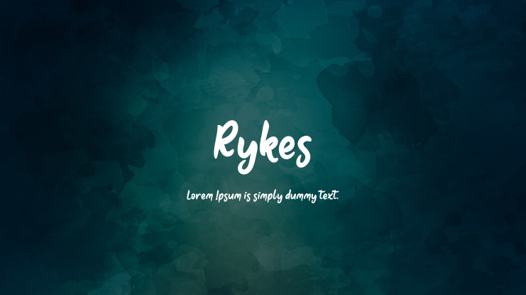 Rykes Font