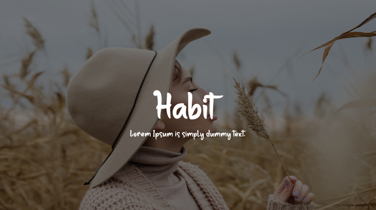 Habit Font