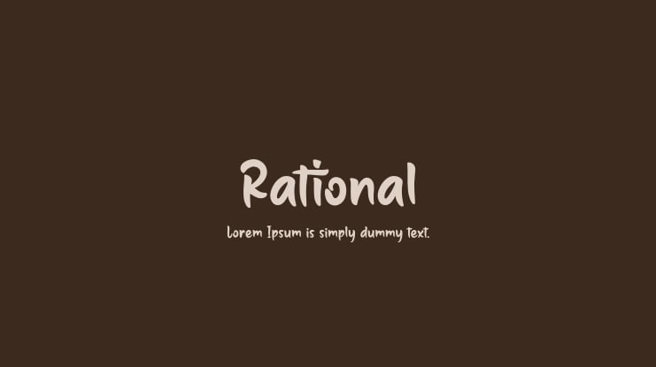 Rational Font