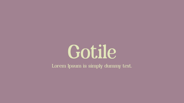 Gotile Font