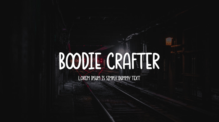 Boodie Crafter Font