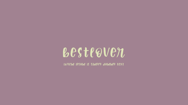 bestlover Font