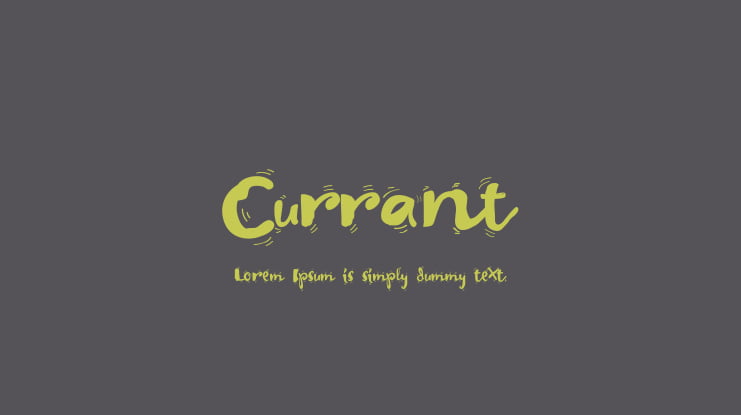 Currant Font