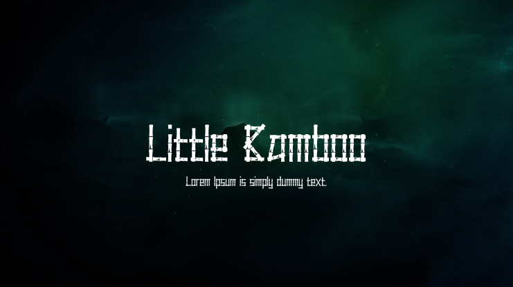 Little Bamboo Font