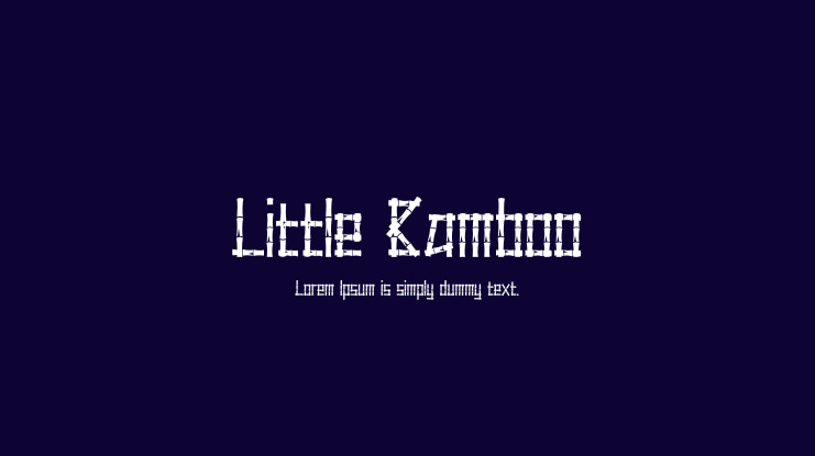 Little Bamboo Font