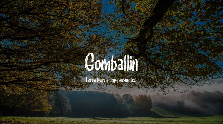 Gomballin Font