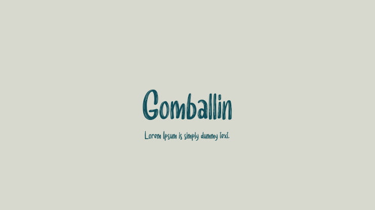 Gomballin Font
