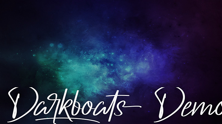 Darkboats Demo Font