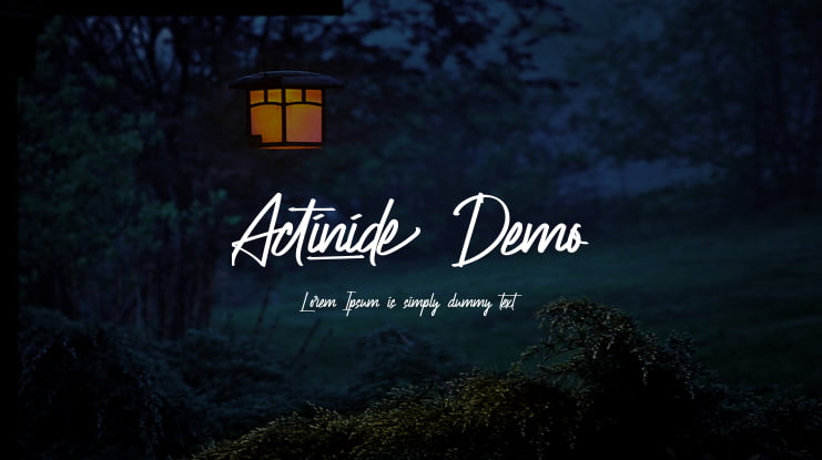 Actinide Demo Font Family