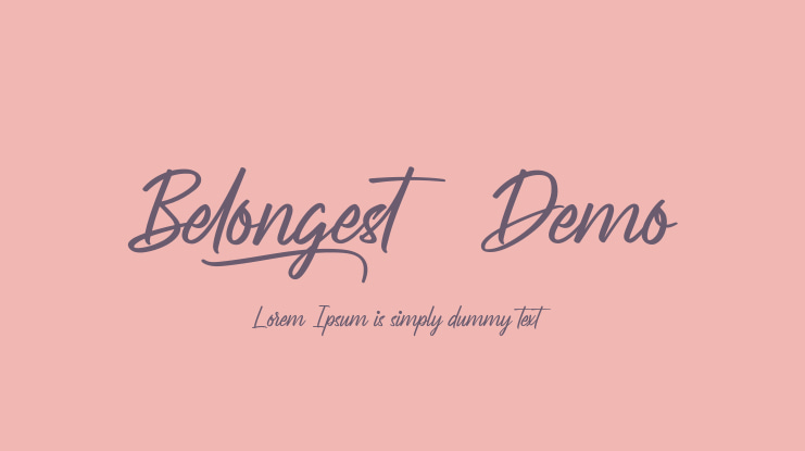 Belongest Demo Font