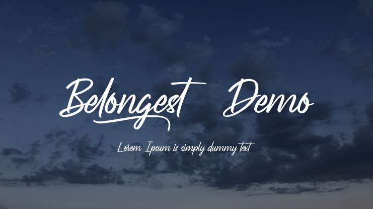 Belongest Demo Font