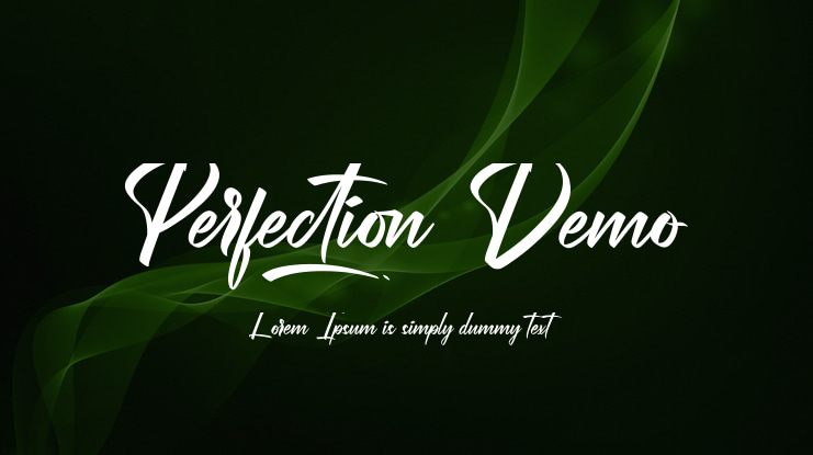 Perfection Demo Font
