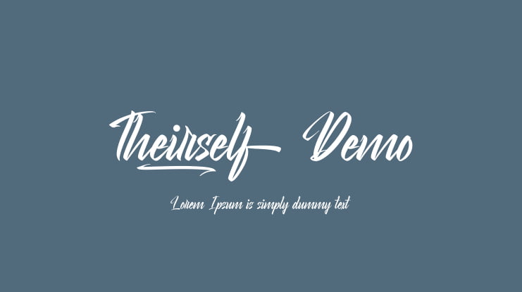 Theirself Demo Font