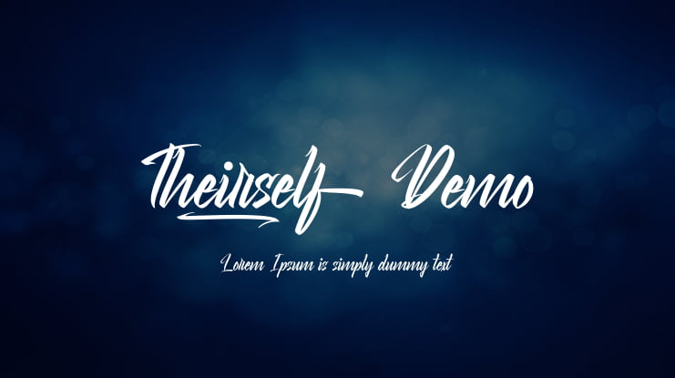 Theirself Demo Font