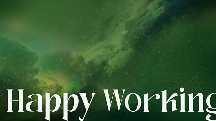 Happy Working Font