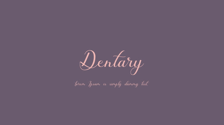 Dentary Font