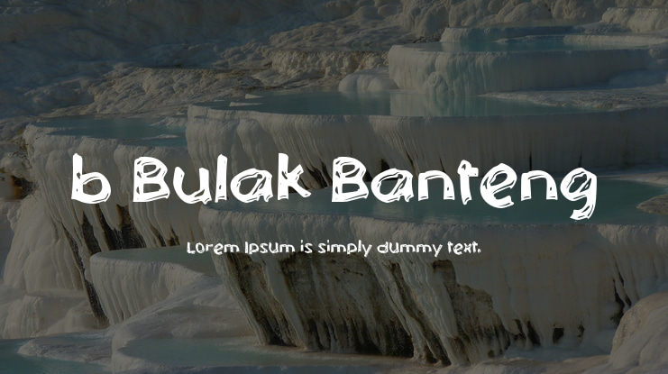 b Bulak Banteng Font