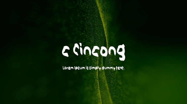 c Cincong Font
