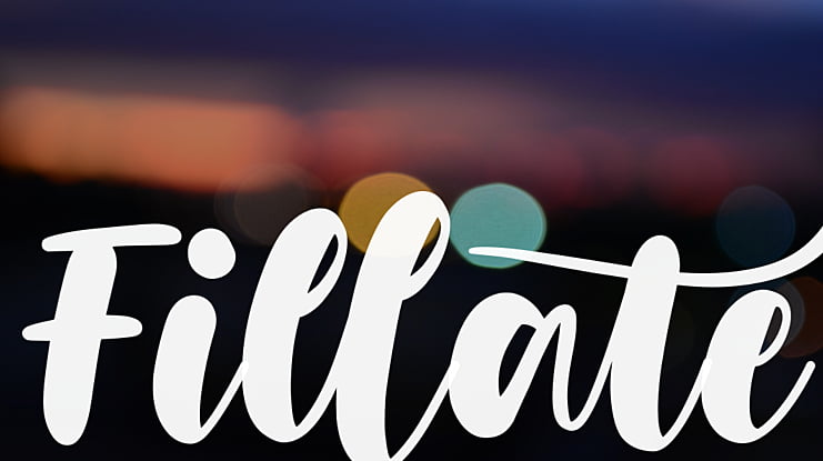 Fillate Font Family