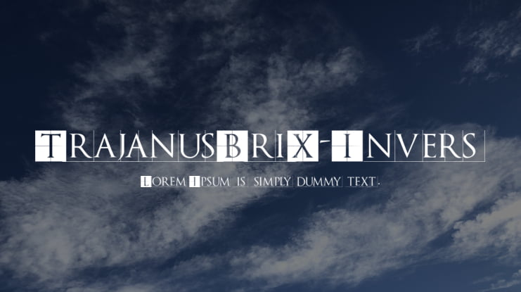 TrajanusBriX-Invers Font Family
