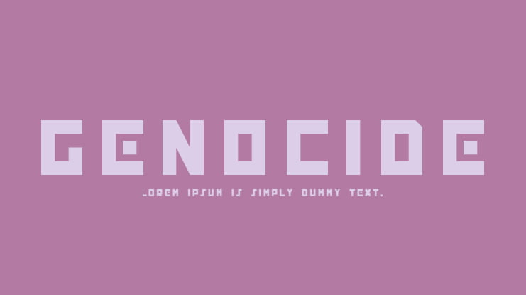 Genocide Font