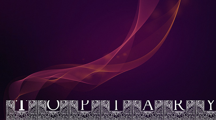 Topiary_Initials Font