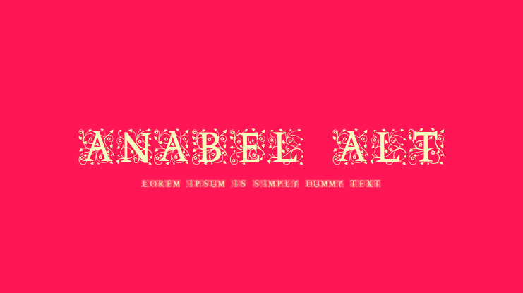 Anabel Alt Font Family
