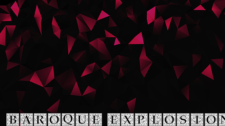 Baroque Explosion Font