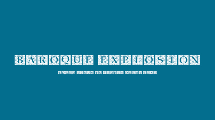 Baroque Explosion Font