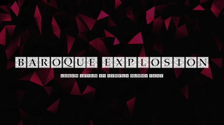 Baroque Explosion Font