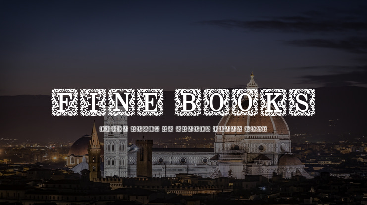 Fine Books Font