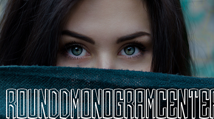 Round_3D_Monogram_Center Font Family