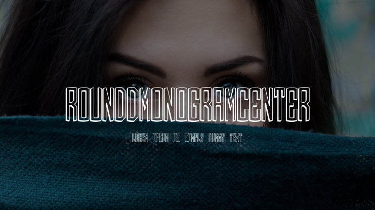 Round_3D_Monogram_Center Font Family