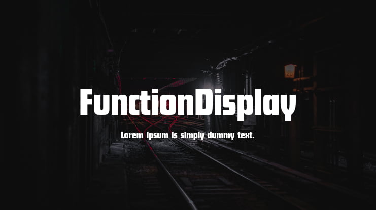 FunctionDisplay Font