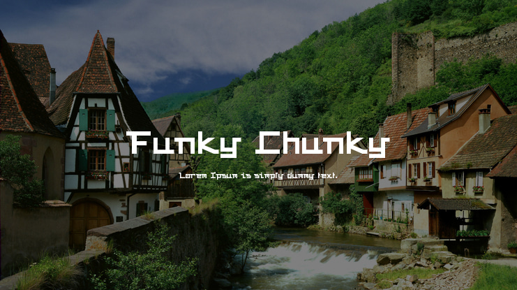 Funky Chunky Font