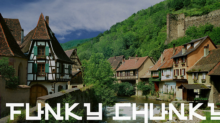 Funky Chunky Font