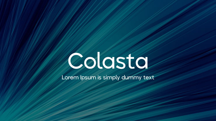 Colasta Font Family