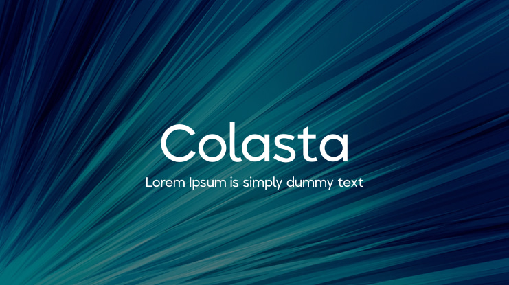Colasta Font Family